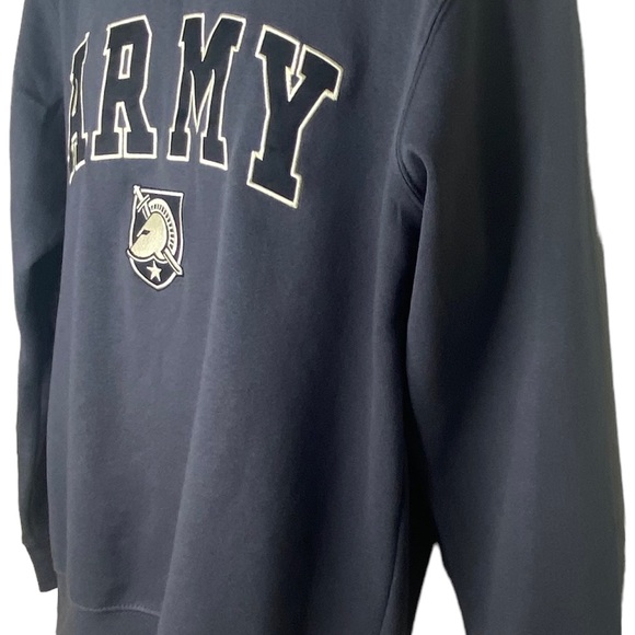 Stadium Athletics Men's Graphic "ARMY" Hoodie M Gray Black Long Sleeves Casual - Picture 5 of 9